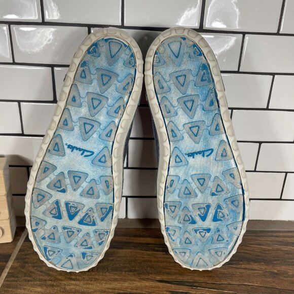 Clarks Kornel Row Mens Size 11 Shoes Blue Canvas Suede Lace Up Casual Sneaker - Picture 8 of 13